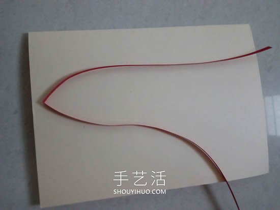 自制衍纸情人节贺卡的方法图解教程 -  www.shouyihuo.com