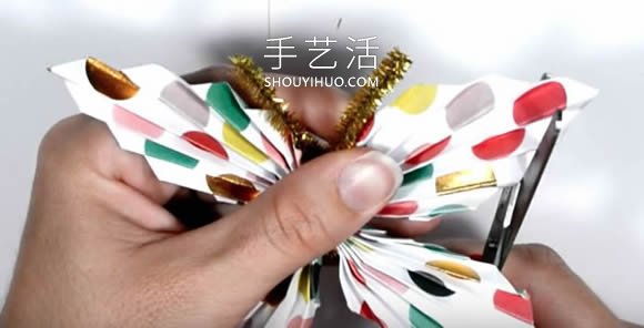 简单又漂亮纸蝴蝶的折法图解教程 -  www.shouyihuo.com