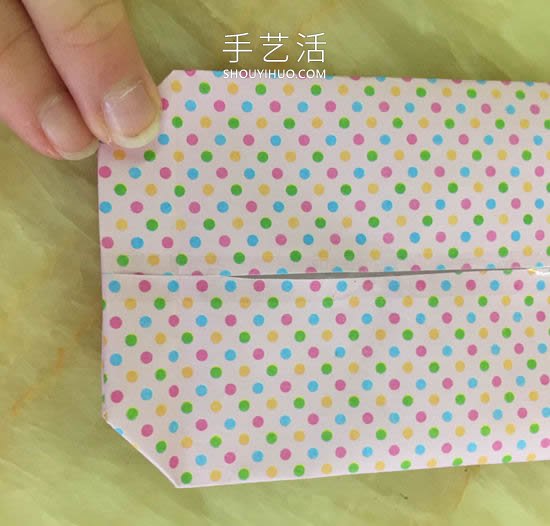 自制礼物袋的折纸方法图解教程 -  www.shouyihuo.com