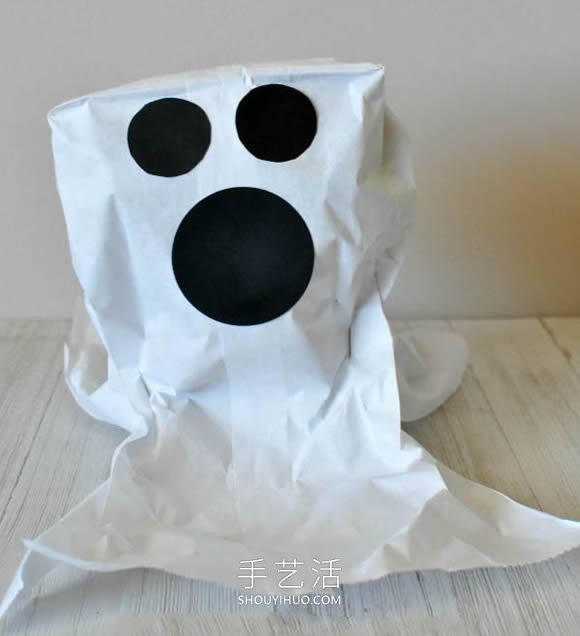 幼儿园手工制作午餐袋幽灵的做法教程 -  www.shouyihuo.com