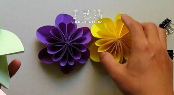 简单星花球的折纸制作方法图解教程 -  www.shouyihuo.com