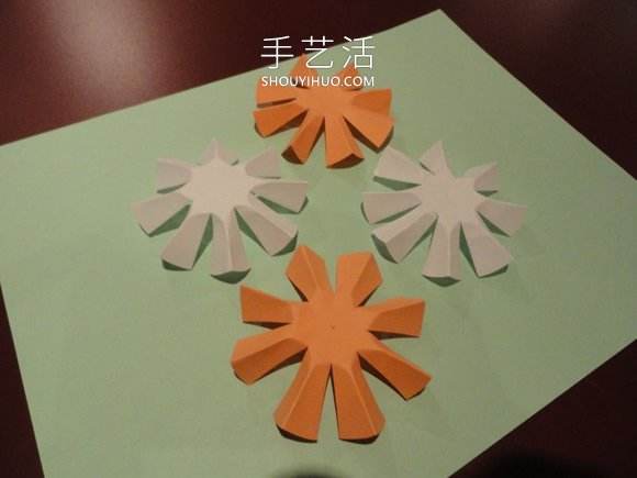 春天手工制作彩纸雏菊的做法教程 -  www.shouyihuo.com