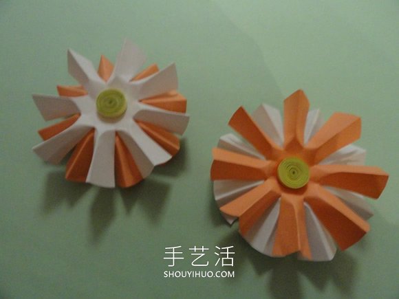 春天手工制作彩纸雏菊的做法教程 -  www.shouyihuo.com