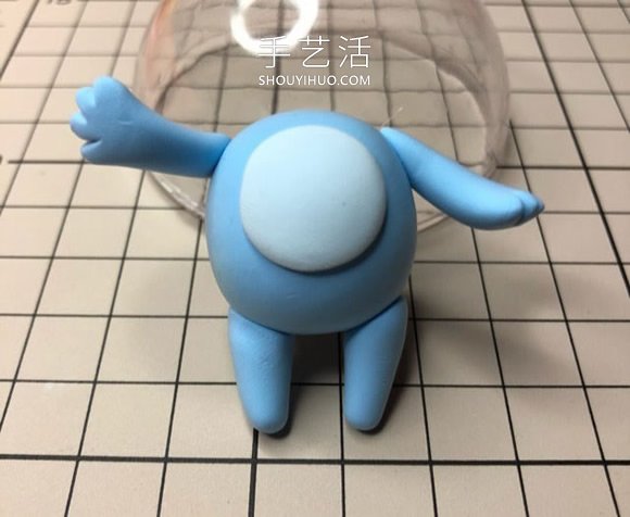 超轻粘土手工制作扮成小鸡的娃娃图解 -  www.shouyihuo.com