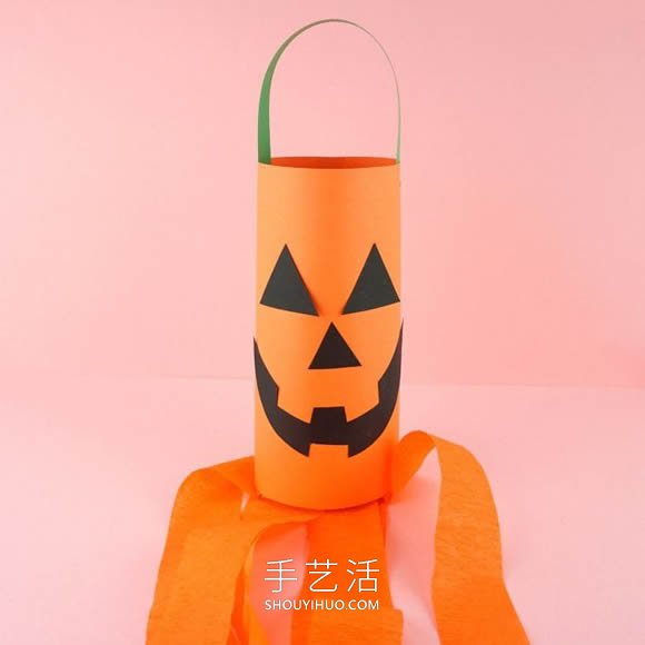 万圣节南瓜灯风向袋的制作方法图解教程 -  www.shouyihuo.com