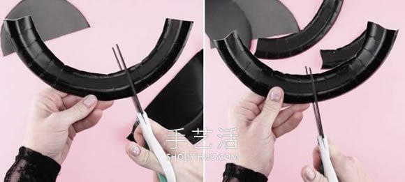 儿童手工制作纸盘大熊猫的做法教程 -  www.shouyihuo.com