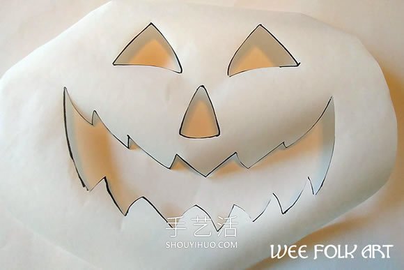 自制万圣节南瓜灯T恤的方法图解教程 -  www.shouyihuo.com