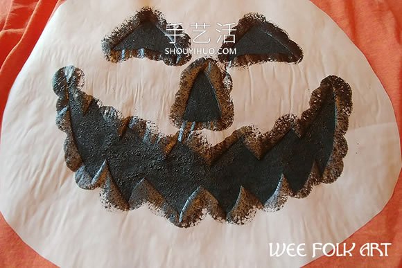 自制万圣节南瓜灯T恤的方法图解教程 -  www.shouyihuo.com