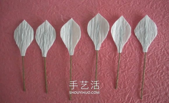 简单自制皱纹纸水仙花的方法图解教程 -  www.shouyihuo.com