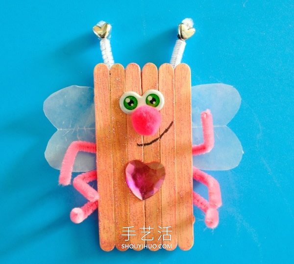 幼儿园手工制作雪糕棍虫子的做法教程 -  www.shouyihuo.com