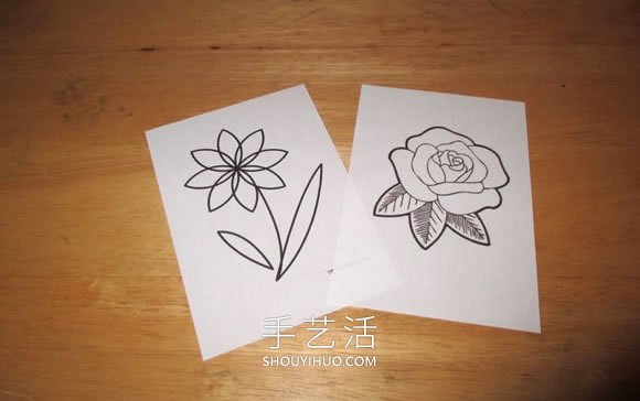 漂亮花朵感恩卡的制作方法图解教程 -  www.shouyihuo.com