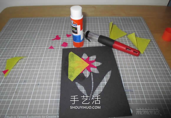 漂亮花朵感恩卡的制作方法图解教程 -  www.shouyihuo.com