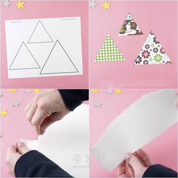 幼儿园手工制作圣诞树卡片的做法教程 -  www.shouyihuo.com