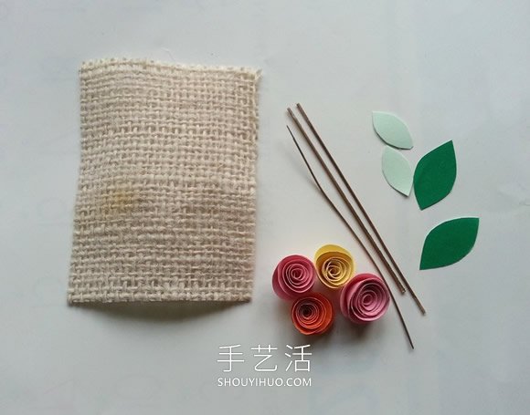 情人节花朵贺卡的制作方法图解简单又漂亮 -  www.shouyihuo.com