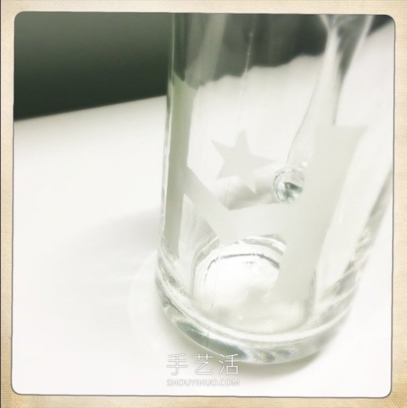 简单自制蚀刻玻璃杯的方法图解教程 -  www.shouyihuo.com