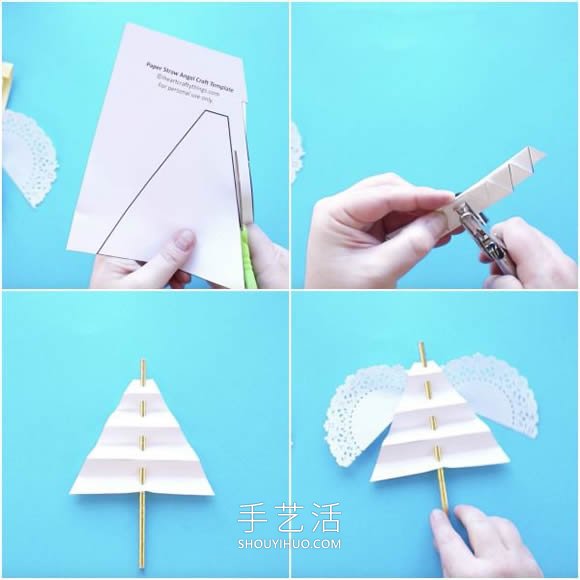 幼儿园手工制作天使木偶的做法教程 -  www.shouyihuo.com