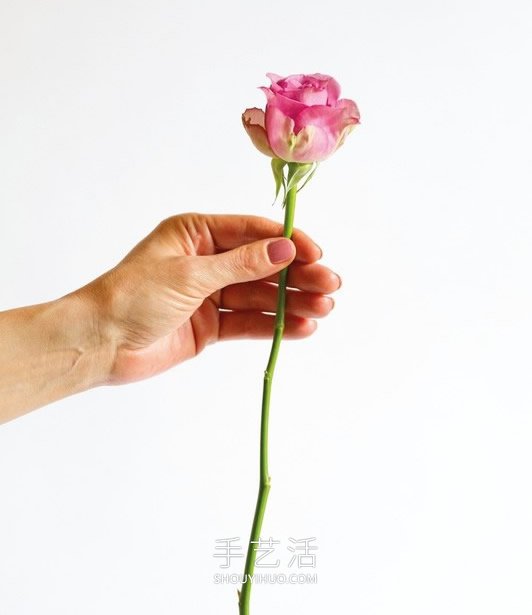 鲜花手工制作婚礼手捧花的做法教程 -  www.shouyihuo.com