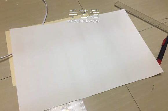 自制圆柱体挂灯灯罩的方法图解教程 -  www.shouyihuo.com