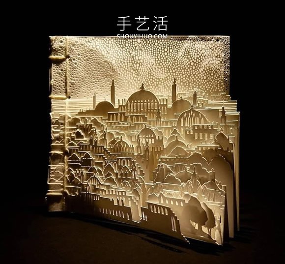 由数十张纸制作而成的立体城市和森林纸雕 -  www.shouyihuo.com