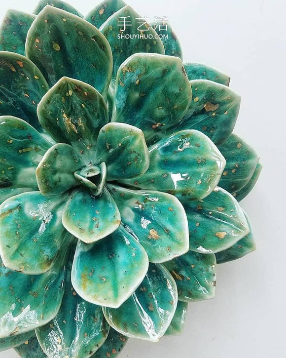 精美的手工瓷花！看起来像真正的美丽花朵 -  www.shouyihuo.com