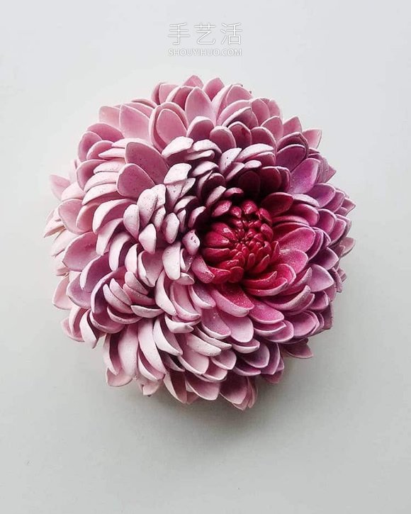 精美的手工瓷花！看起来像真正的美丽花朵 -  www.shouyihuo.com