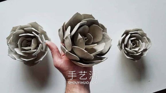 精美的手工瓷花！看起来像真正的美丽花朵 -  www.shouyihuo.com