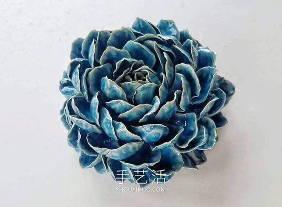 精美的手工瓷花！看起来像真正的美丽花朵 -  www.shouyihuo.com
