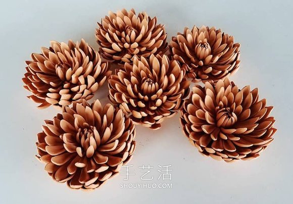 精美的手工瓷花！看起来像真正的美丽花朵 -  www.shouyihuo.com