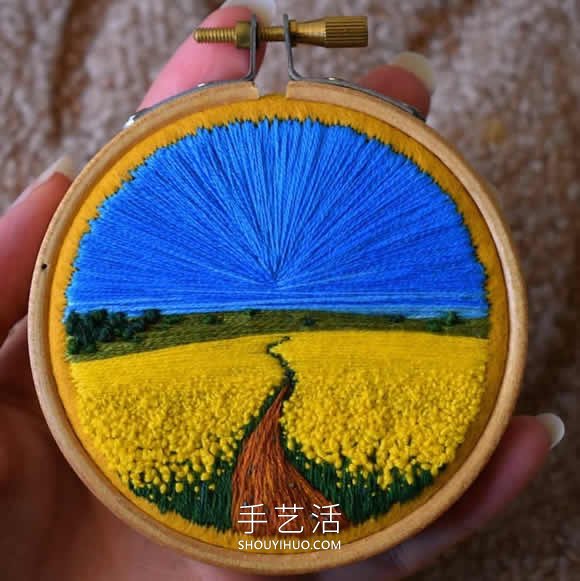 充满活力的空中刺绣！捕捉了英国农田的美丽 -  www.shouyihuo.com
