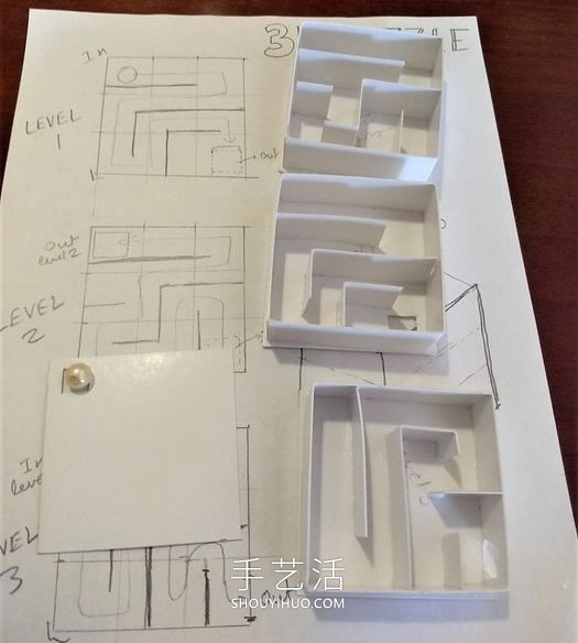 自制迷宫玩具盒子走珠的方法详细图解 -  www.shouyihuo.com