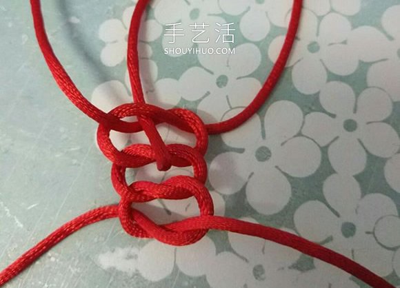 藻井结手链的编法图解教程含收尾 -  www.shouyihuo.com