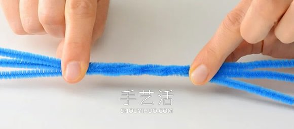 扭扭棒花朵戒指手工制作教程图解 -  www.shouyihuo.com