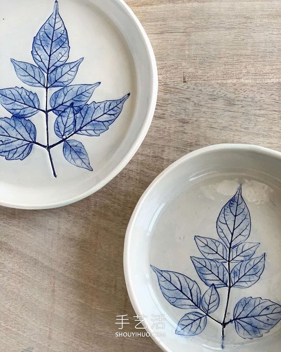 用真实花朵手工制作精美的陶瓷工艺品 -  www.shouyihuo.com