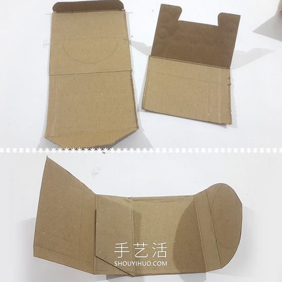 废纸盒手工制作手拿包钱包的教程 -  www.shouyihuo.com