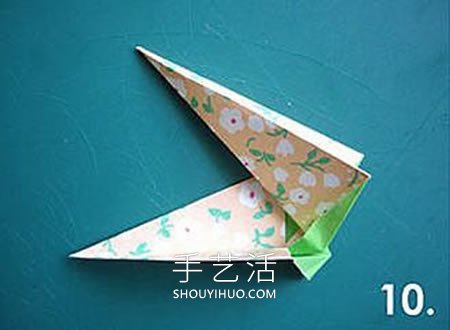 超简单的七角星星的折法图解 -  www.shouyihuo.com