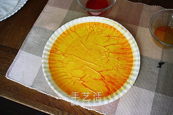 幼儿园手工制作咖啡滤纸向日葵花 -  www.shouyihuo.com