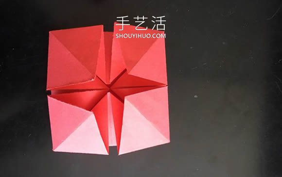 小花篮的折纸方法简单教程 -  www.shouyihuo.com