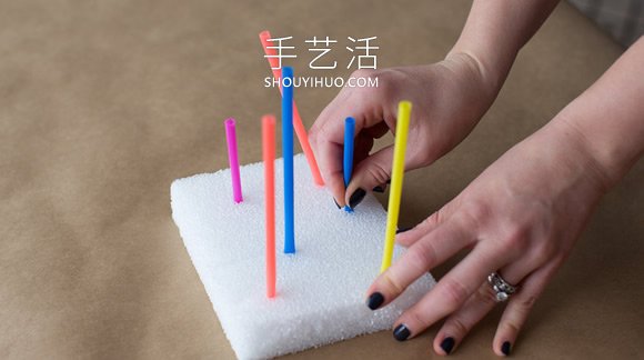 吸管和扭扭棒可以做的手工益智玩具 -  www.shouyihuo.com