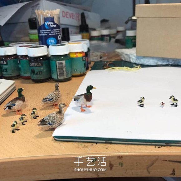 超逼真微型动物雕像，足以放在您的指尖！ -  www.shouyihuo.com
