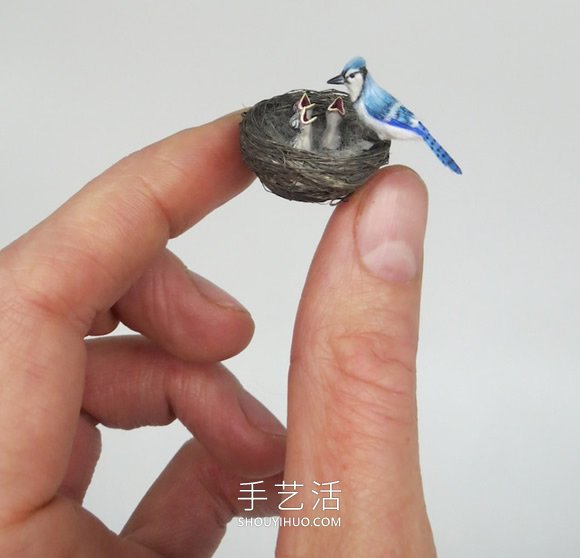 超逼真微型动物雕像，足以放在您的指尖！ -  www.shouyihuo.com
