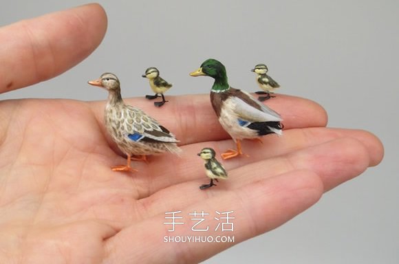 超逼真微型动物雕像，足以放在您的指尖！ -  www.shouyihuo.com