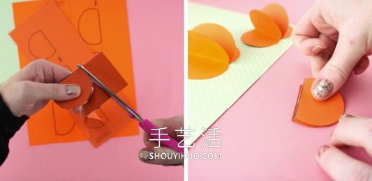 幼儿园秋天卡纸手工制作南瓜 -  www.shouyihuo.com