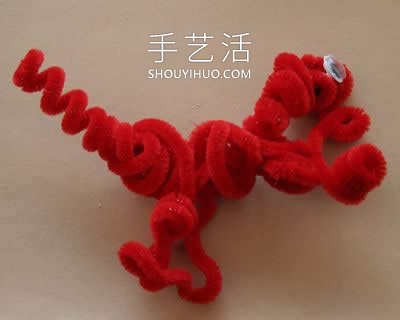 扭扭棒手工制作霸王龙的做法教程 -  www.shouyihuo.com