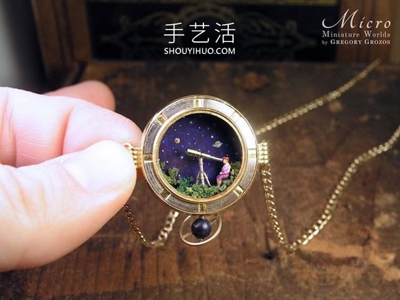 古董怀表化身微型世界！怀旧物件DIY迷你奇幻童话 -  www.shouyihuo.com